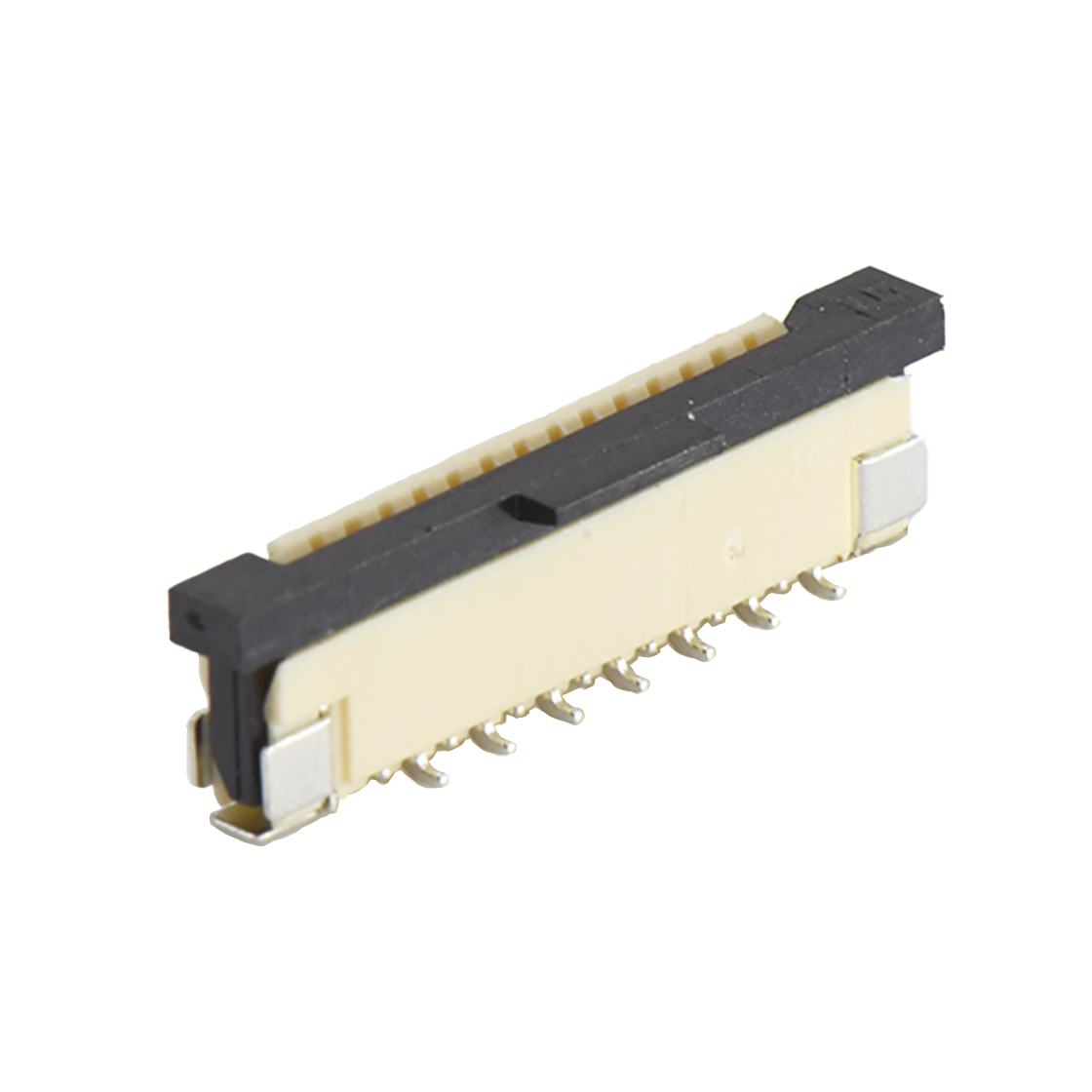 FPC 1.0Pitch-H5.5立贴抽屉式 反脚位 14pin 本色 镀亮锡